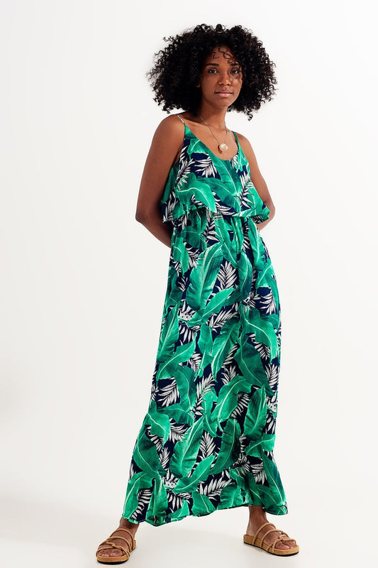 Dress in Palm Print