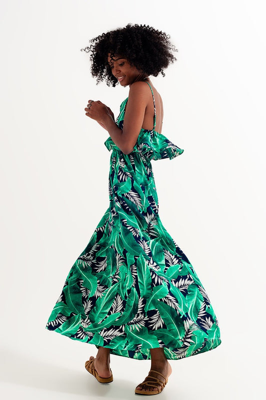 Dress in Palm Print