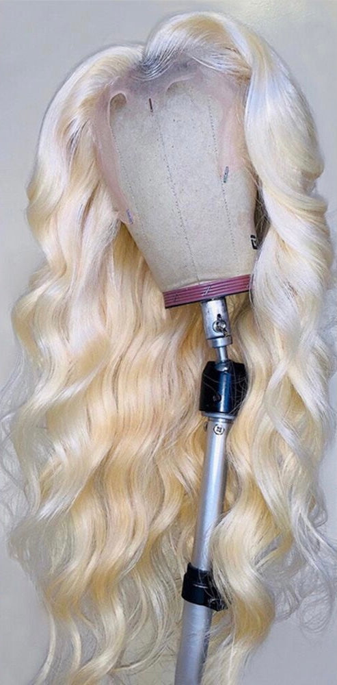 HD Transparent 613 Blonde Brazilian Lace Front Human Hair Wig Body Wave