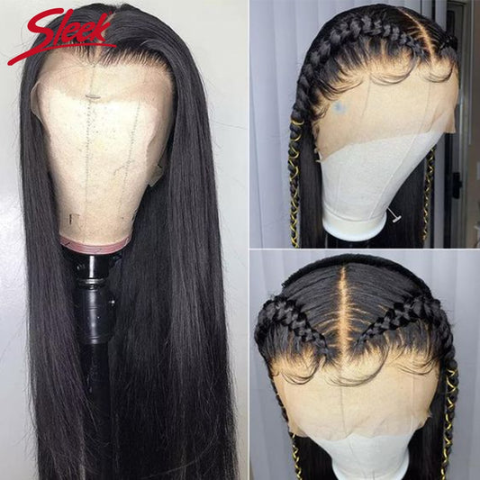 Peruvian Straight 360 Lace Frontal  Pre Plucked by Sleek